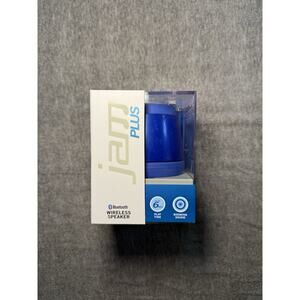 Jam Plus Bluetooth Wireless Speaker-Blue/Used/Original Box+Instructions+Cords